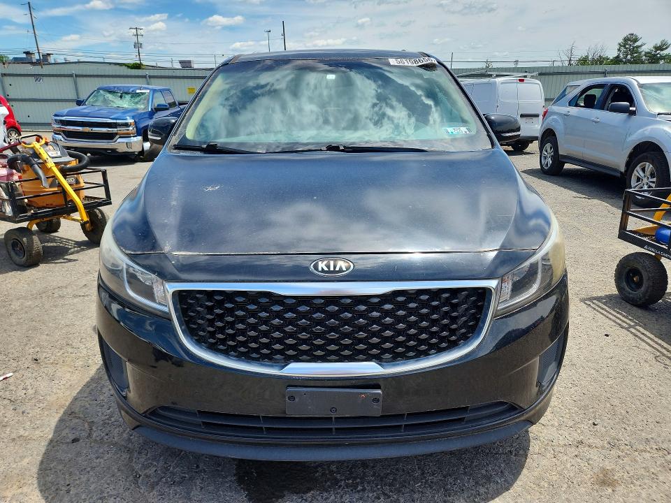2016 Kia SEDONA VIN KNDMB5C10G6111202 COPART salvage auction — NORMAL WEAR, Wv - Certificate Of Title, sold $3,000 on 2026-07-10 (photo 5)