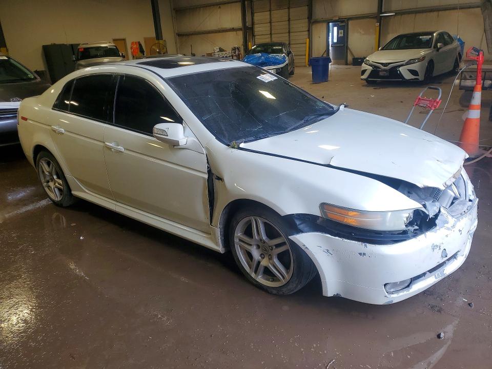 2008 Acura Tl VIN 19UUA66278A033823 COPART salvage auction — FRONT END, Pa - Cert Of Salvage-W=Flood Veh, sold $1,000 on 2026-07-06 (photo 4)