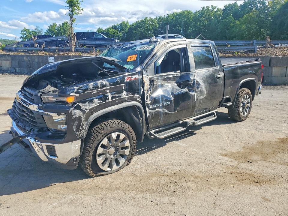2024 Chevrolet Silverado VIN 2GC4YNEY1R1213398 COPART salvage auction — FRONT END, Ny - Mv-907A Salvage Certificate, sold $7,700 on 2026-07-02 (photo 1)