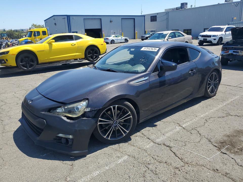 2014 Subaru Brz VIN JF1ZCAC19E9600064 COPART salvage auction — FRONT END, Fl - Cert Of Title W/Slvg History, sold $2,800 on 2026-07-24 (photo 1)