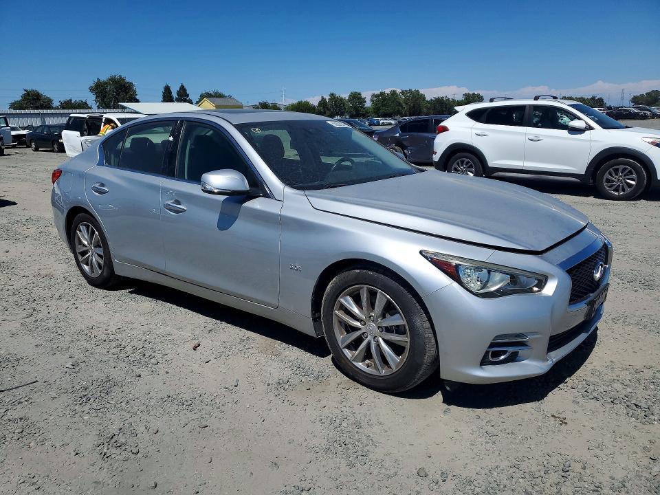 2017 Infiniti Q50 VIN JN1EV7AP9HM741251 COPART salvage auction — VANDALISM, Ca - Salvage Certificate (P), sold $4,050 on 2026-07-21 (photo 4)