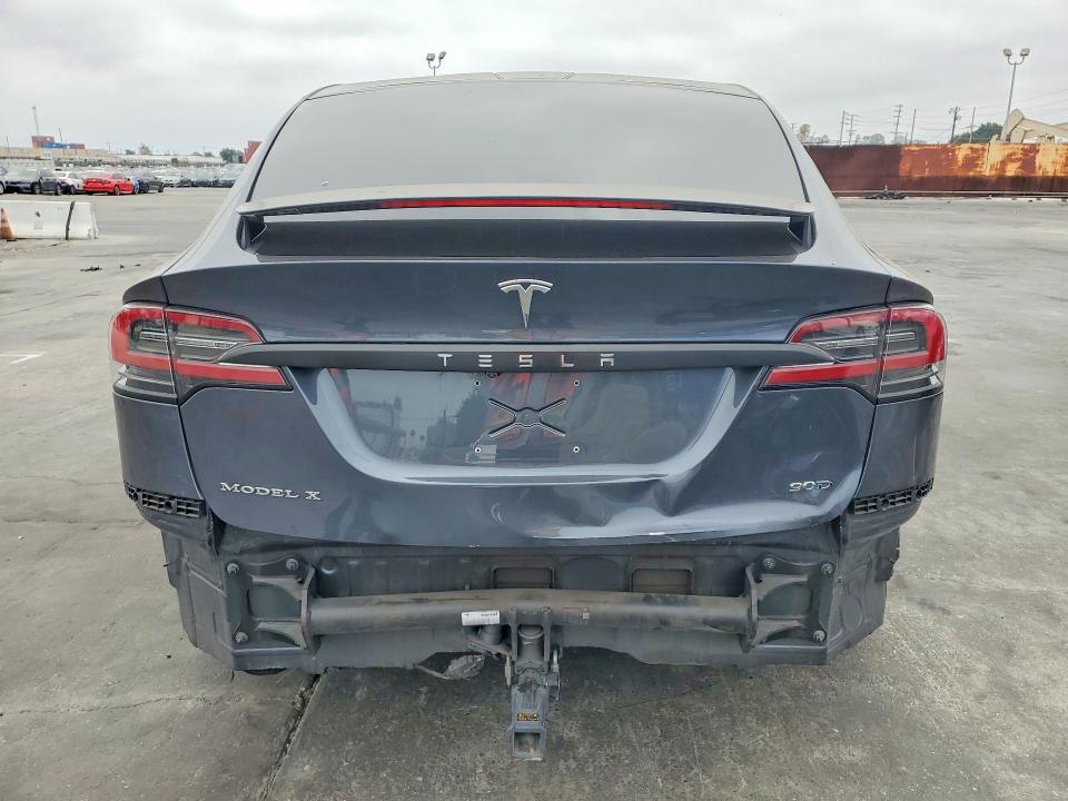 2016 Tesla Model x VIN 5YJXCBE29GF012249 COPART salvage auction — REAR END, Ca - Salvage Certificate, sold $5,000 on 2026-07-29 (photo 6)