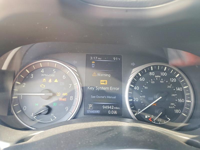 2020 Infiniti Q50 VIN JN1EV7AP6LM206533 COPART salvage auction — FRONT END, Nc - Salvage Certificate Of Title, sold $3,150 on 2026-07-22 (photo 9)