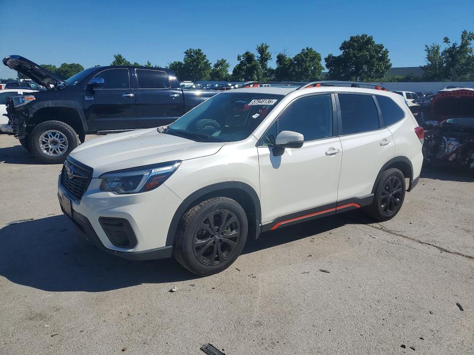 2021 Subaru Forester VIN JF2SKARC0MH498313 COPART salvage auction — REAR END, Mo - Salvage Certificate Of Title, sold $3,100 on 2026-07-28 (photo 1)