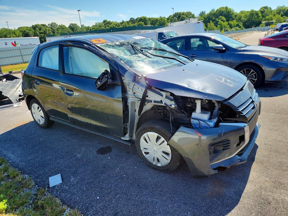 2024 Mitsubishi Mirage VIN ML32AUHJ6RH024959 COPART salvage auction — ROLLOVER, Fl - Cert Of Title Slvg Rebuildable, sold $1,850 on 2026-07-06 (photo 4)