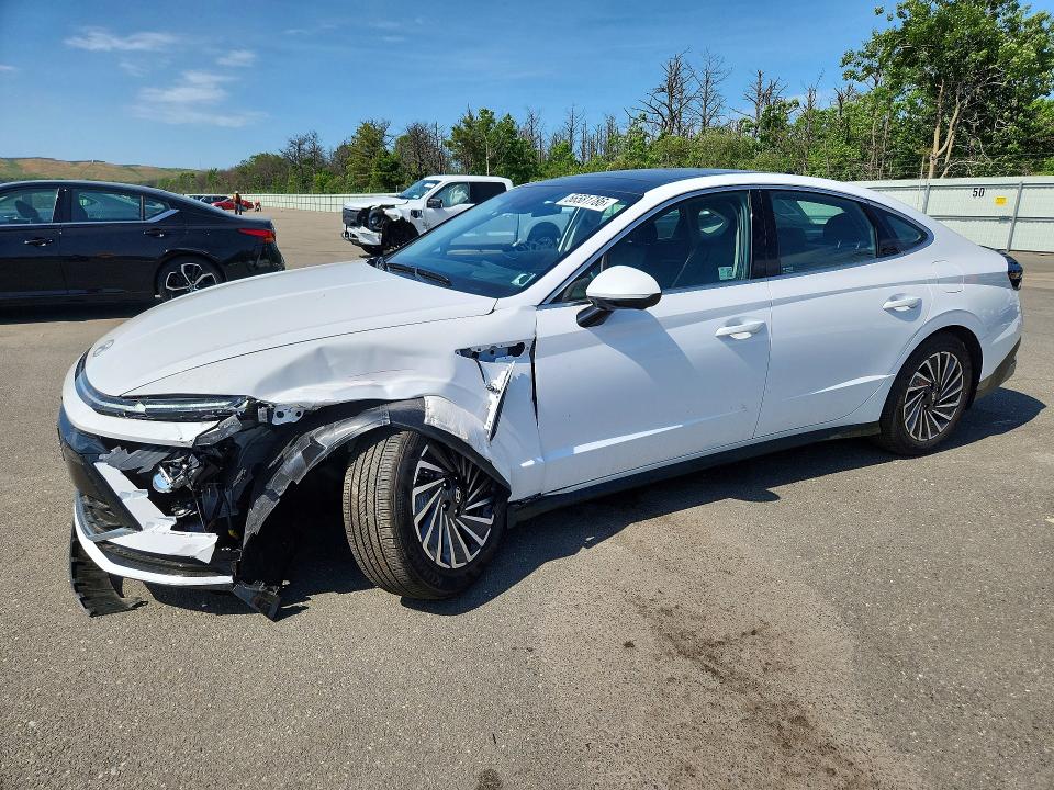 2025 Hyundai Sonata VIN KMHL54JJ6SA114428 COPART salvage auction — FRONT END, Ny - Mv-907A Salvage Certificate, sold $80 on 2026-07-27 (photo 1)
