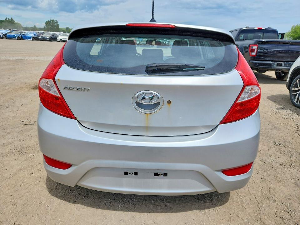 2014 Hyundai Accent VIN KMHCU5AE0EU152347 COPART salvage auction — MINOR DENT/SCRATCHES, On - Permit No Brand - Unfit, sold $900 on 2026-07-15 (photo 6)