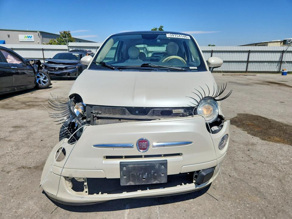 2014 Fiat 500 VIN 3C3CFFAR2ET262760 COPART salvage auction — FRONT END, Ca - Salvage Certificate, sold $800 on 2026-07-10 (photo 5)