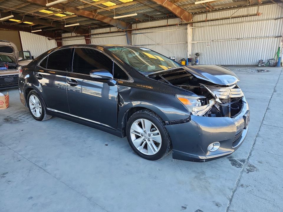 2010 Lexus Hs 250h VIN JTHBB1BA2A2035996 COPART salvage auction — FRONT END, Ca - Salvage Certificate, sold $550 on 2026-07-02 (photo 4)