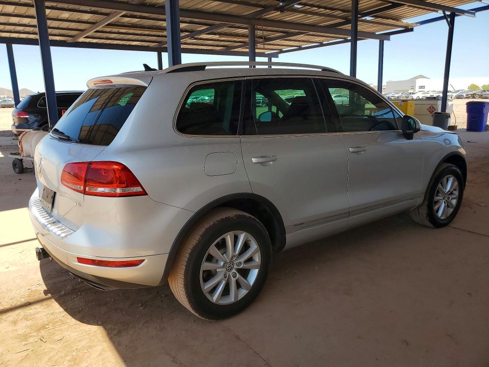 2013 Volkswagen Touareg VIN WVGEF9BP7DD002017 COPART salvage auction — FRONT END, Az - Cert Of Title - Salvage, sold $1,200 on 2026-07-21 (photo 3)