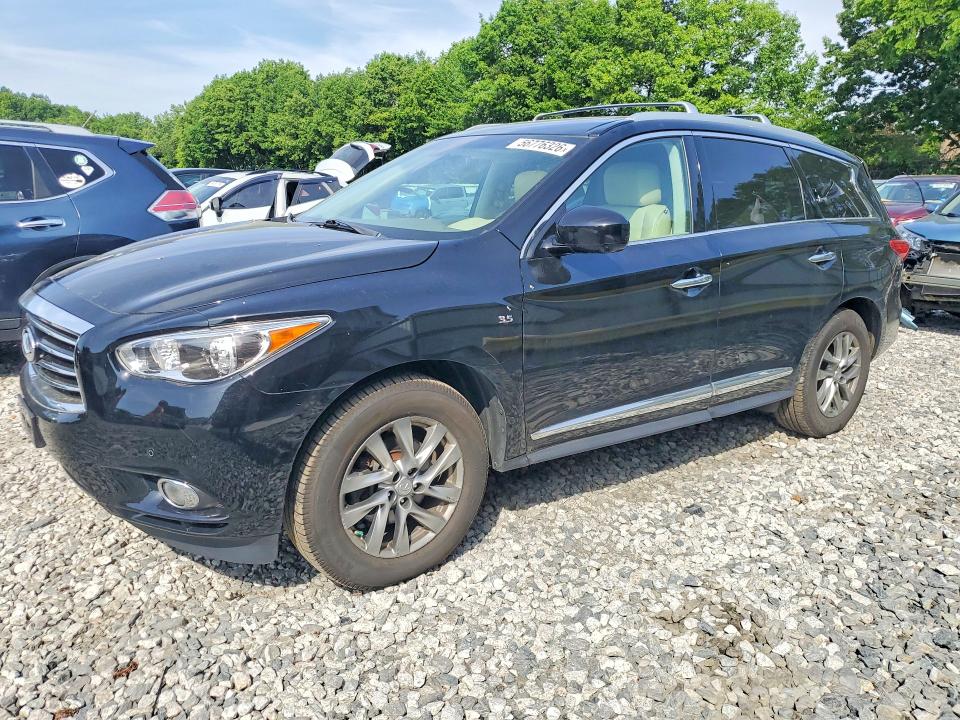 2014 Infiniti VIN 5N1AL0MM5EC524741 COPART salvage auction — REAR END, Ma - Cert Of Title-Reconstrctd Coll, sold $625 on 2026-07-17 (photo 1)