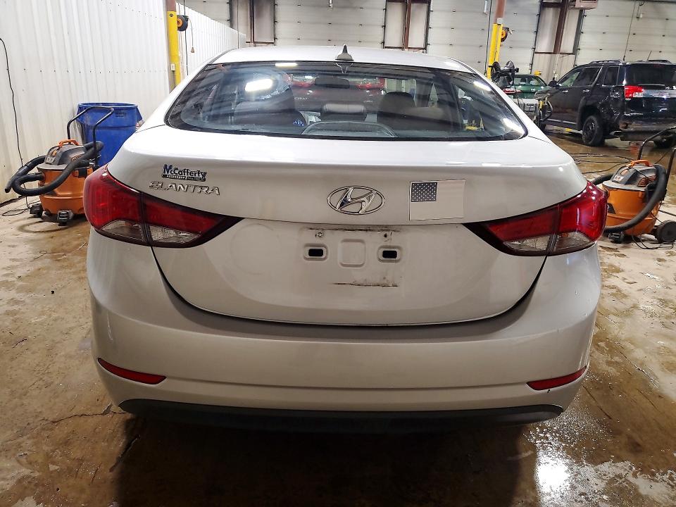 2016 Hyundai Elantra VIN KMHDH4AE2GU544137 COPART salvage auction — FRONT END, Pa - Certificate Of Salvage, sold $1,300 on 2026-07-10 (photo 6)