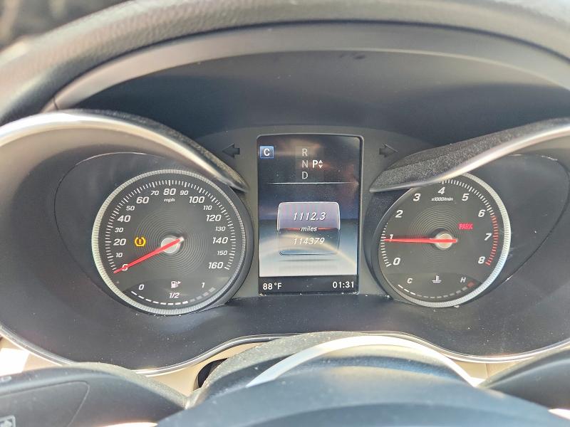 2018 Mercedes-benz C-klasse VIN WDDWF4JB3JR330833 COPART salvage auction — FRONT END, Ga - Cert Of Title-Salvage, sold $5,400 on 2026-08-11 (photo 9)