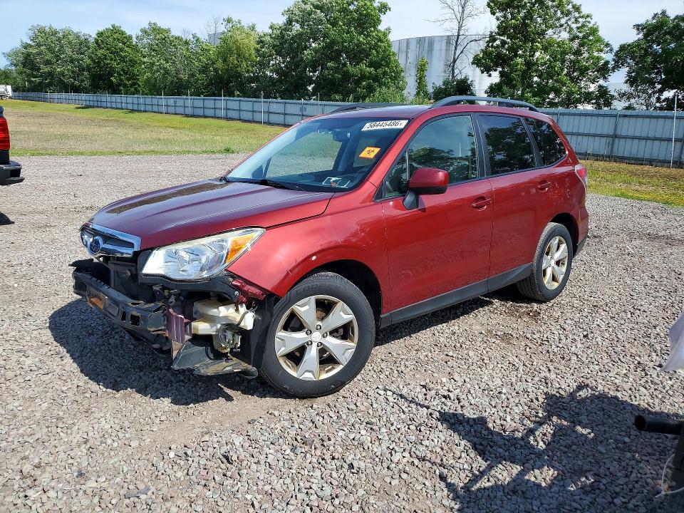 2015 Subaru Forester VIN JF2SJADC0FH573377 COPART salvage auction — FRONT END, Ny - Mv-907A Salvage Certificate, sold $450 on 2026-07-15 (photo 1)