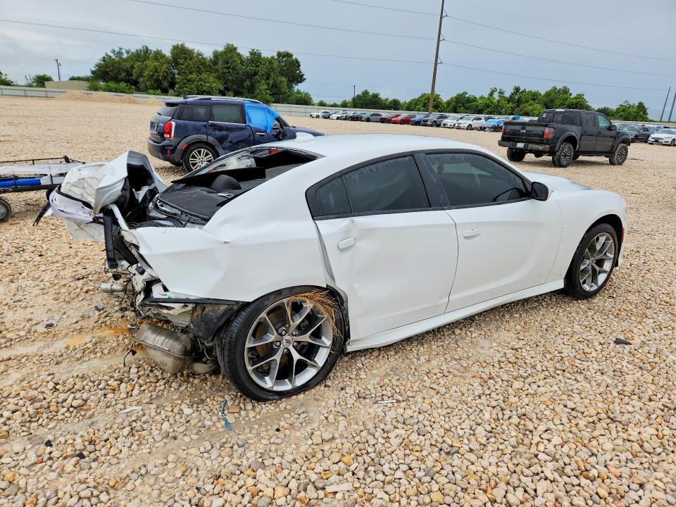 2022 Dodge Charger VIN 2C3CDXHGXNH148417 COPART salvage auction — REAR END, Tx - Salvage Vehicle Title, sold $3,650 on 2026-07-30 (photo 3)