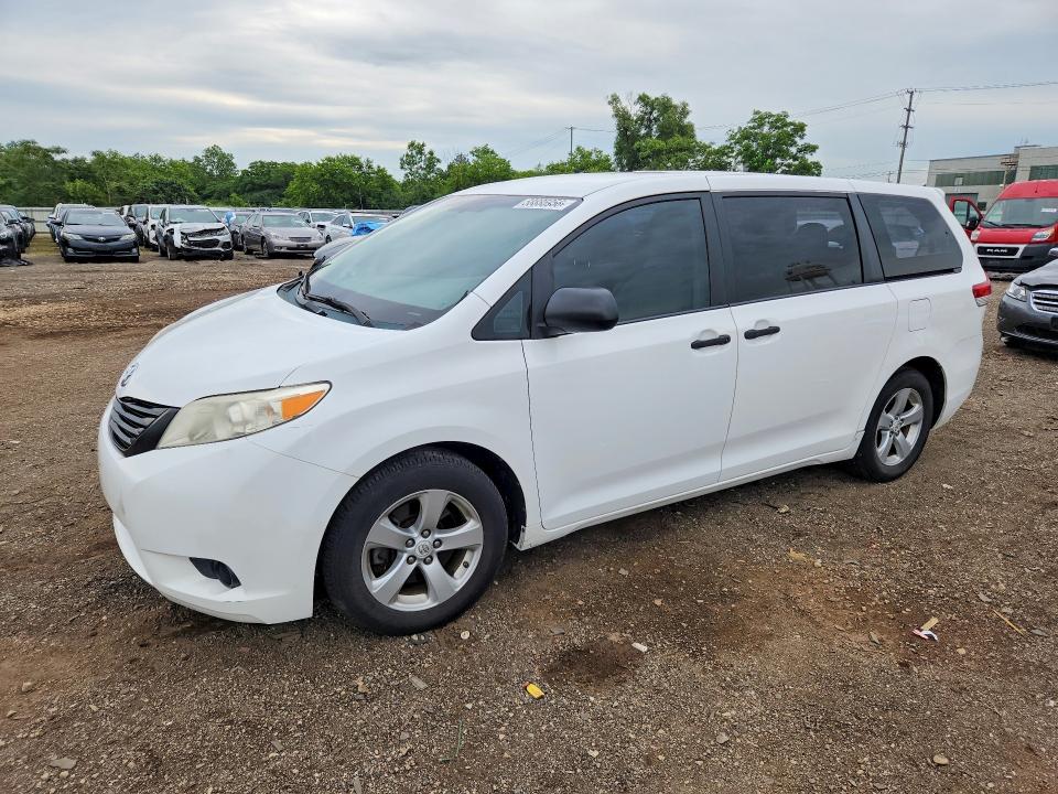 2012 Toyota VIN 5TDZK3DC9CS259126 COPART salvage auction — REAR END, IL - SALVAGE CERTIFICATE, sold $3,250 on 2026-07-29 (photo 1)