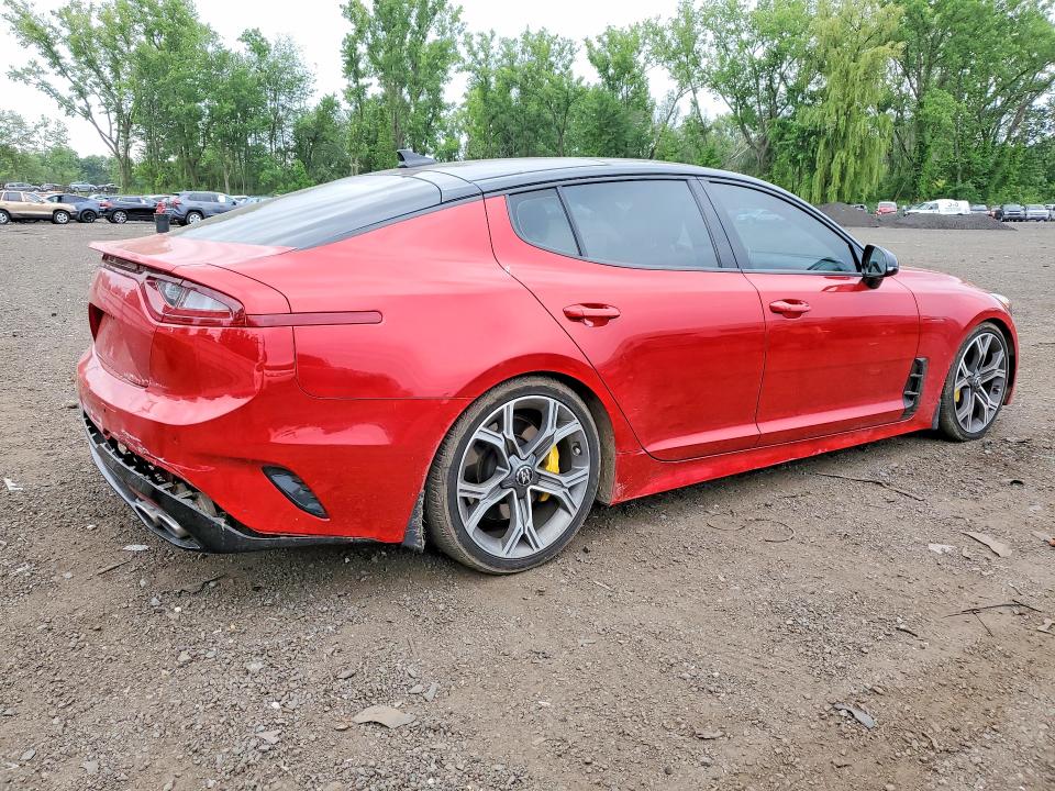 2018 Kia Stinger VIN KNAE55LC9J6016350 COPART salvage auction — REAR END, Ct - Cert Of Title-Salvage, sold $6,800 on 2026-07-24 (photo 3)