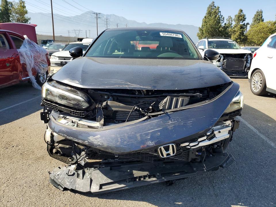 2025 Honda Civic VIN JHMFL4H9XSX002620 COPART salvage auction — FRONT END, Ca - Salvage Certificate, sold $500 on 2026-07-21 (photo 5)