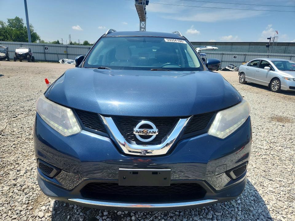 2016 Nissan Rogue VIN KNMAT2MV3GP617360 COPART salvage auction — REAR END, Oh - Cert Of Title-Salvage, sold $2,250 on 2026-07-31 (photo 5)