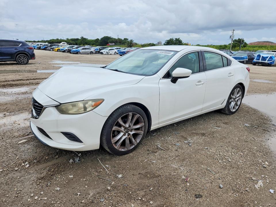 2014 Mazda 6 VIN JM1GJ1V69E1146798 COPART salvage auction — FRONT END, Fl - Cert Of Title Slvg Rebuildable, sold $1,350 on 2026-07-09 (photo 1)