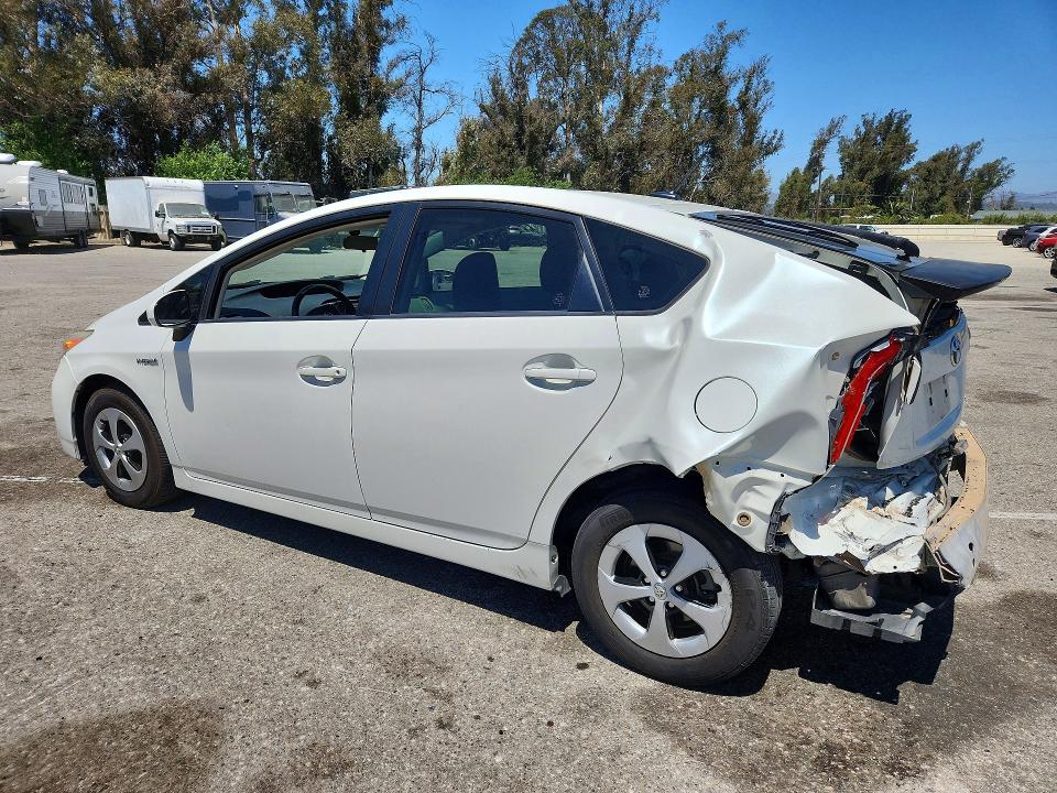 2012 Toyota Prius VIN JTDKN3DU8C1612793 COPART salvage auction — REAR END, Ca - Salvage Certificate, sold $1,500 on 2026-07-31 (photo 2)