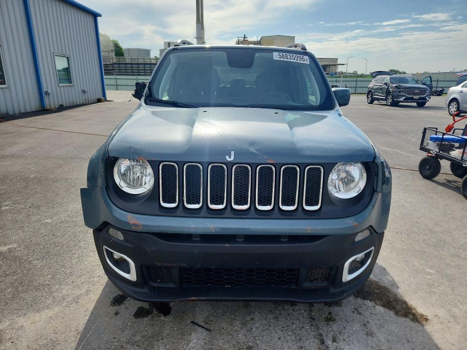 2018 Jeep Renegade VIN ZACCJABB9JPJ35579 COPART salvage auction — FRONT END, Ok - Cert Of Title-Salvage, sold $2,250 on 2026-08-07 (photo 5)