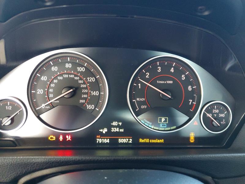 2018 BMW 3er VIN WBA8E1C59JA178631 COPART salvage auction — FRONT END, Ca - Salvage Certificate, sold $3,650 on 2026-07-16 (photo 9)