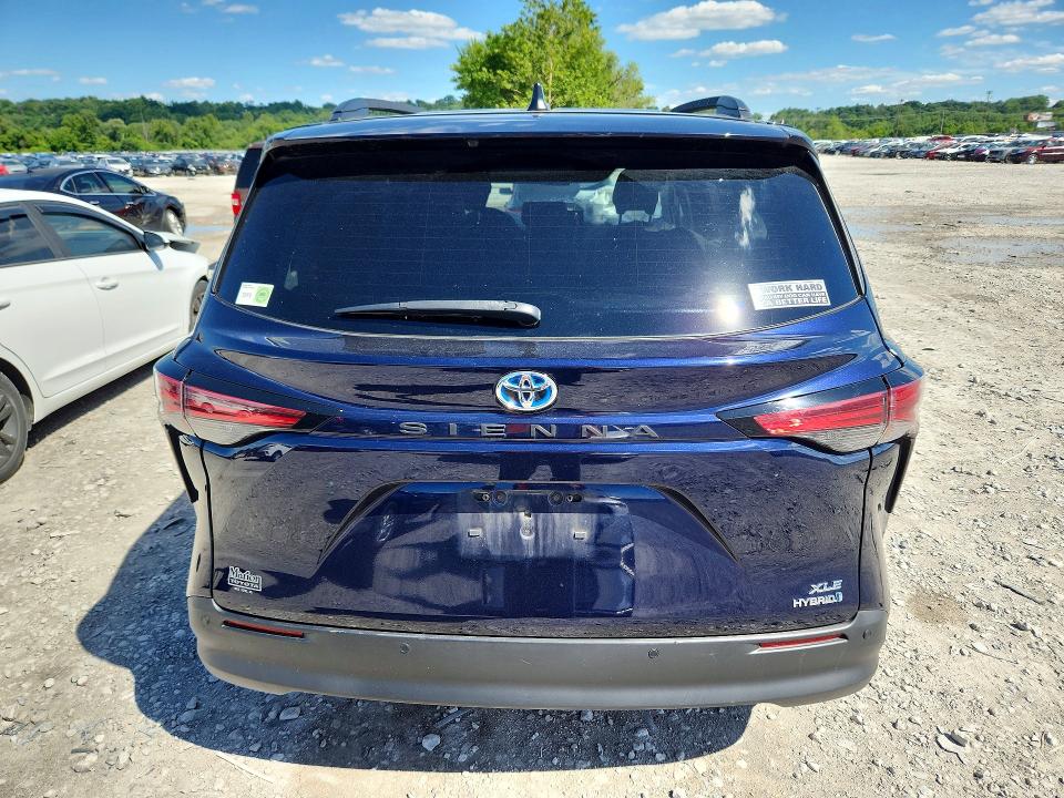 2021 Toyota Sienna VIN 5TDJRKEC6MS013895 COPART salvage auction — FRONT END, Il - Salvage Certificate, sold $9,200 on 2026-07-20 (photo 6)