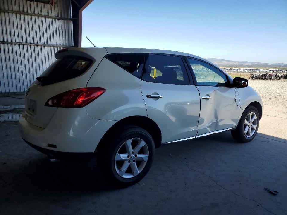 2010 Nissan Murano VIN JN8AZ1MU0AW018885 COPART salvage auction — VANDALISM, Ca - Salvage Certificate, sold $20 on 2026-07-09 (photo 3)