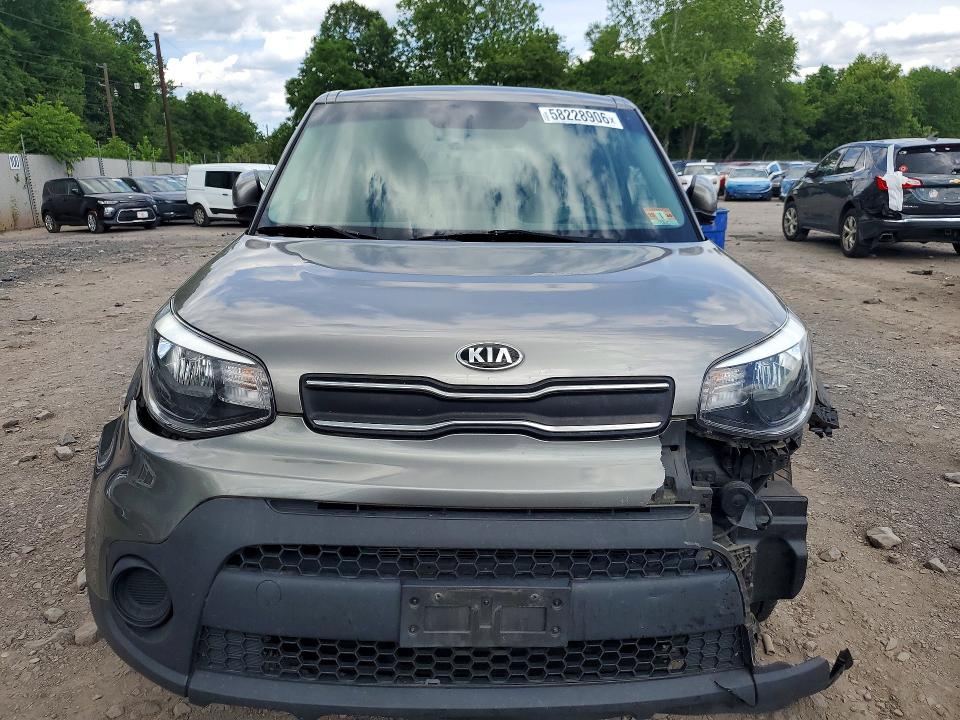 2017 Kia Soul VIN KNDJN2A2XH7501191 COPART salvage auction — FRONT END, Pa - Certificate Of Salvage, sold $1,050 on 2026-07-20 (photo 5)