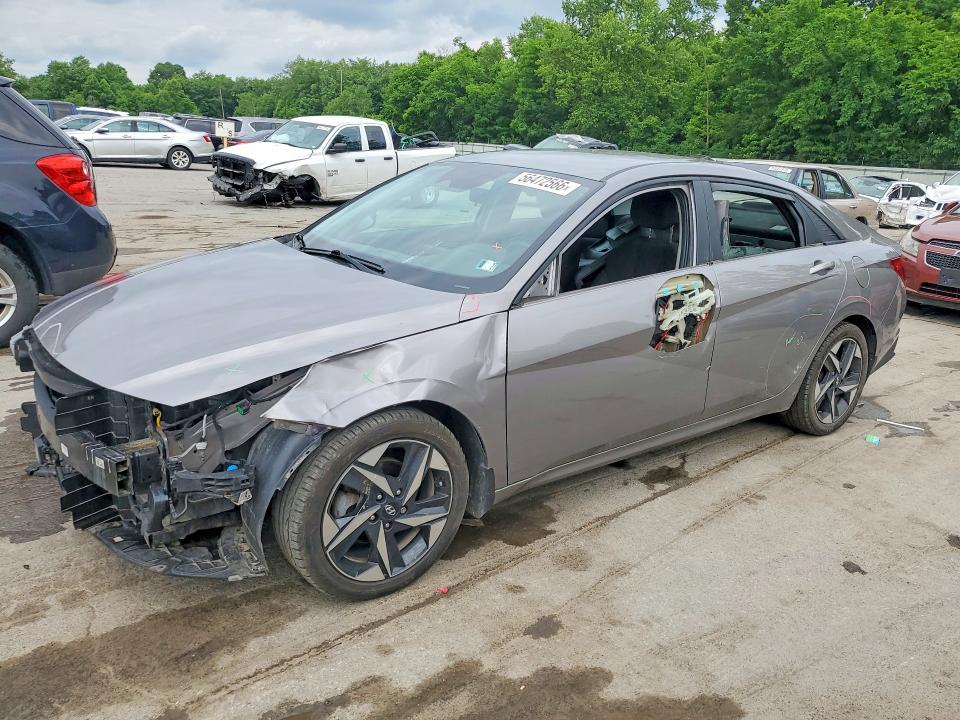 2023 Hyundai Elantra VIN KMHLS4AG3PU490684 COPART salvage auction — FRONT END, Salvage Title, sold $3,100 on 2026-07-16 (photo 1)