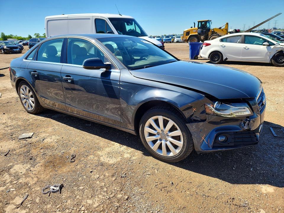 2011 Audi A4 VIN WAUFFAFL5BN005584 COPART salvage auction — FRONT END, Il - Salvage Certificate, sold $800 on 2026-07-14 (photo 4)