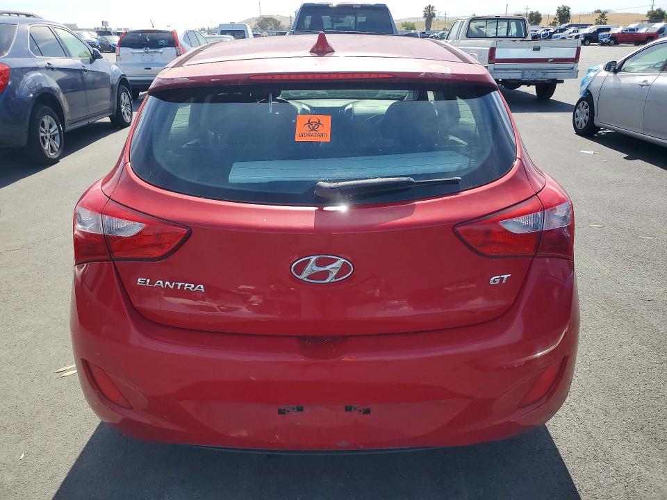 2013 Hyundai Elantra VIN KMHD35LE1DU072297 COPART salvage auction — FRONT END, Ca - Salvage Certificate, sold $300 on 2026-07-13 (photo 6)