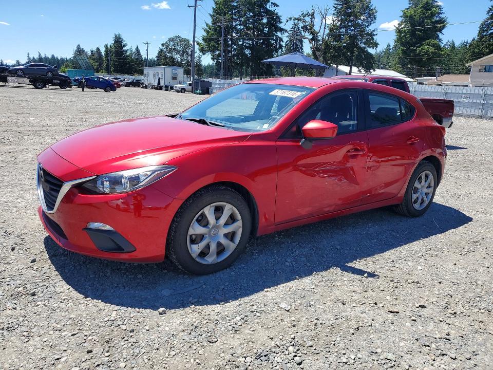 2016 Mazda 3 VIN JM1BM1J74G1347897 COPART salvage auction — SIDE, WA - BILL OF SALE, sold $3,950 on 2026-07-10 (photo 1)