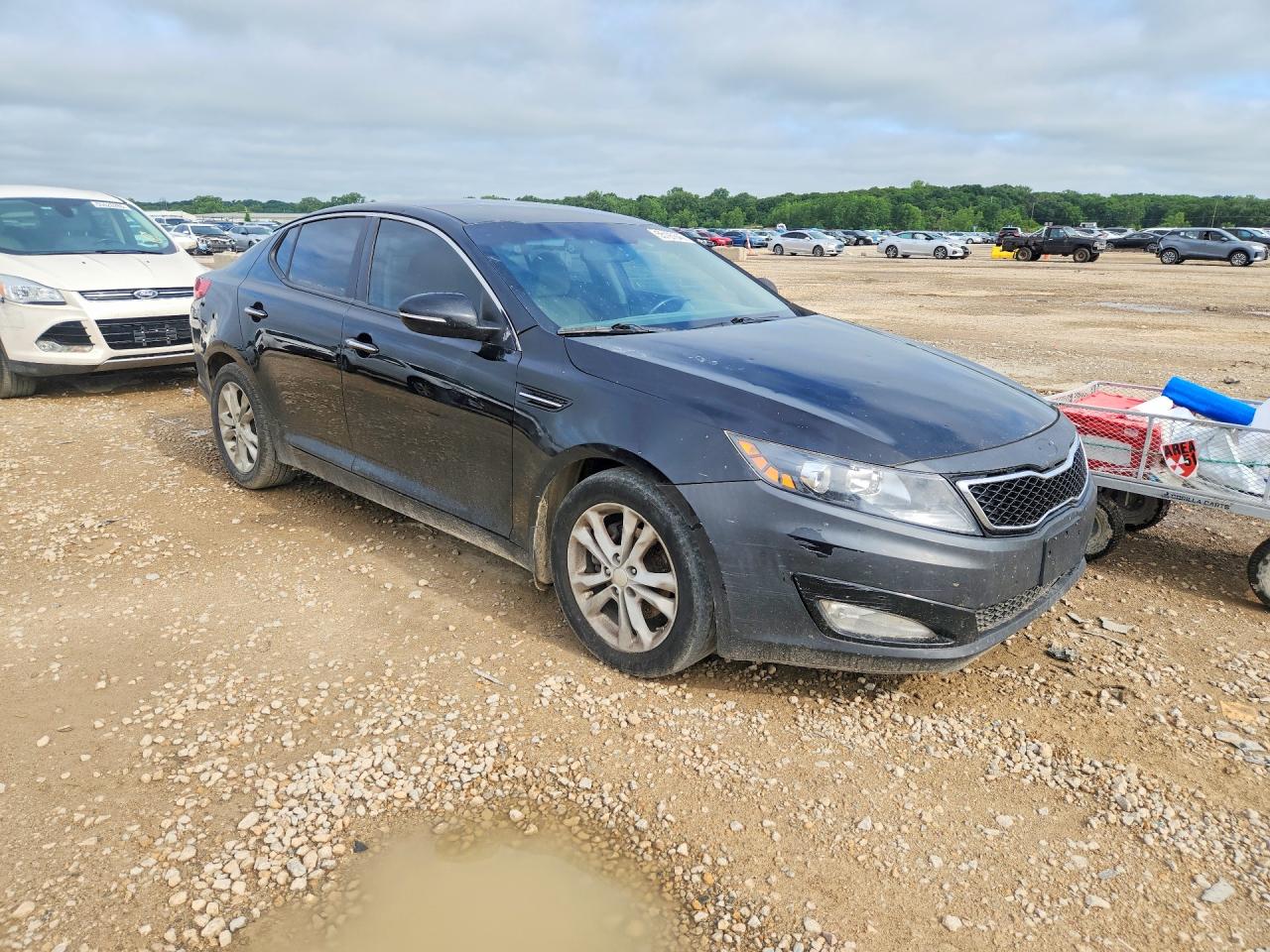 2012 Kia Optima VIN 5XXGN4A72CG062778 COPART salvage auction — Hail, KS - CERT OF TITLE-SALVAGE, sold $500 on 2026-07-09 (photo 4)