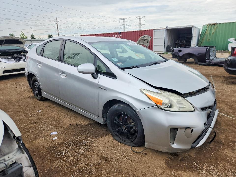 2012 Toyota Prius VIN JTDKN3DU0C5437898 COPART salvage auction — FRONT END, Il - Salvage Certificate, sold $725 on 2026-07-28 (photo 4)