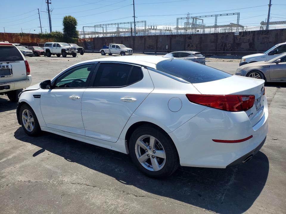 2015 Kia VIN 5XXGM4A7XFG406932 COPART salvage auction — FRONT END, Ca - Salvage Certificate, sold $650 on 2026-07-08 (photo 2)