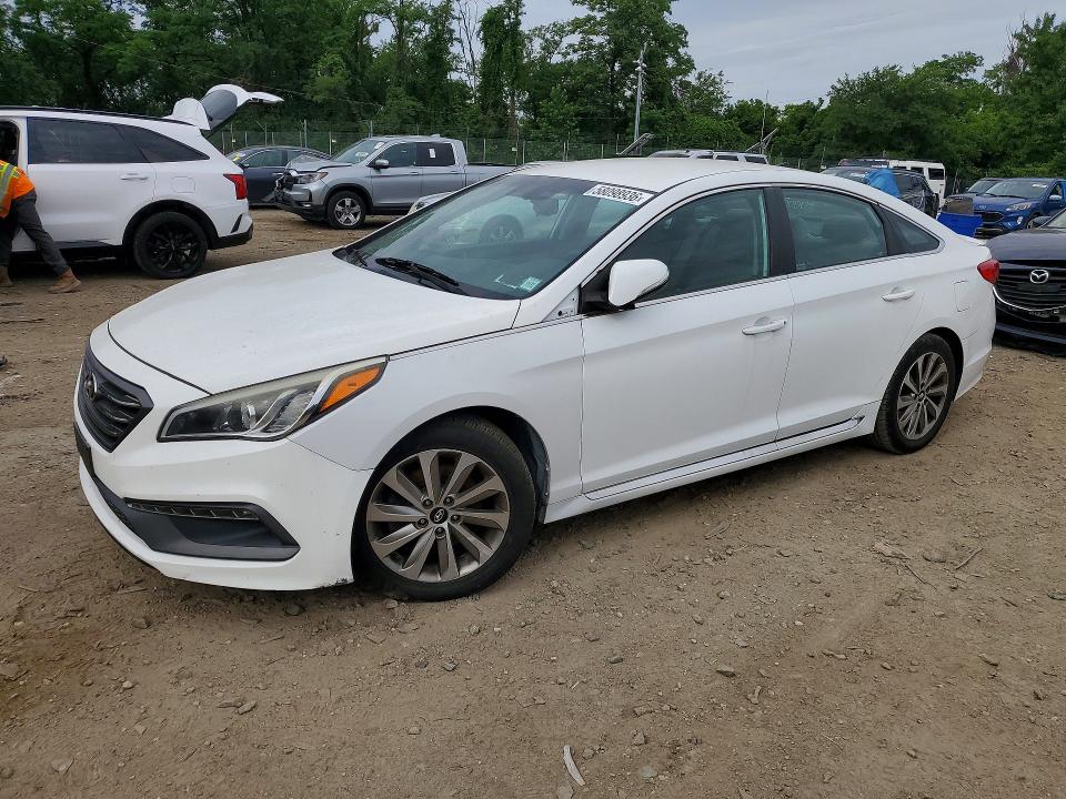 2015 Hyundai Sonata VIN 5NPE34AF9FH070275 COPART salvage auction — VANDALISM, Nc - Salvage Cert-Rebuilt, sold $1,500 on 2026-07-09 (photo 1)