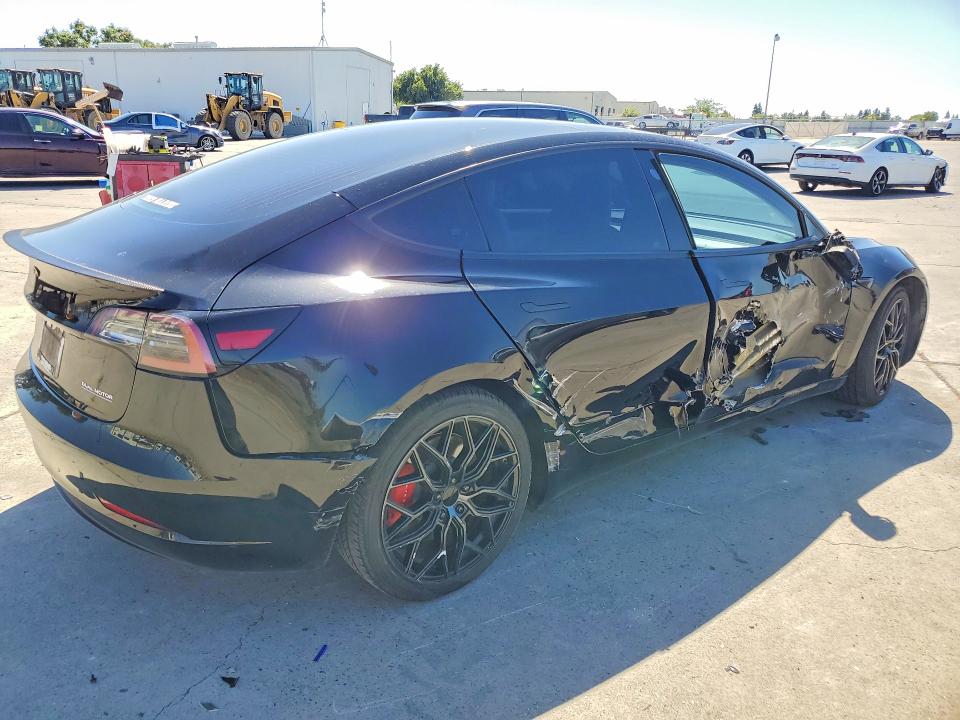 2019 Tesla Model 3 VIN 5YJ3E1EB6KF434216 COPART salvage auction — SIDE, Ca - Salvage Certificate, sold $4,850 on 2026-07-27 (photo 3)