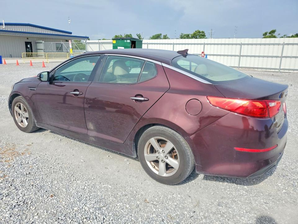 2014 Kia Optima VIN 5XXGM4A72EG286364 COPART salvage auction — MINOR DENT/SCRATCHES, Tx - Cert Of Title-Rebuilt Salvage, sold $925 on 2026-07-27 (photo 2)