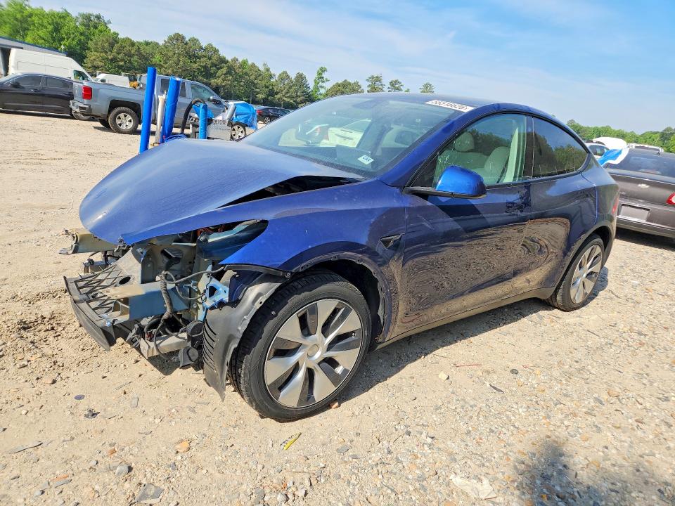 2021 Tesla Model y VIN 5YJYGDEE2MF130945 COPART salvage auction — FRONT END, Va - Cert Of Title - Salvage, sold $8,100 on 2026-07-14 (photo 1)