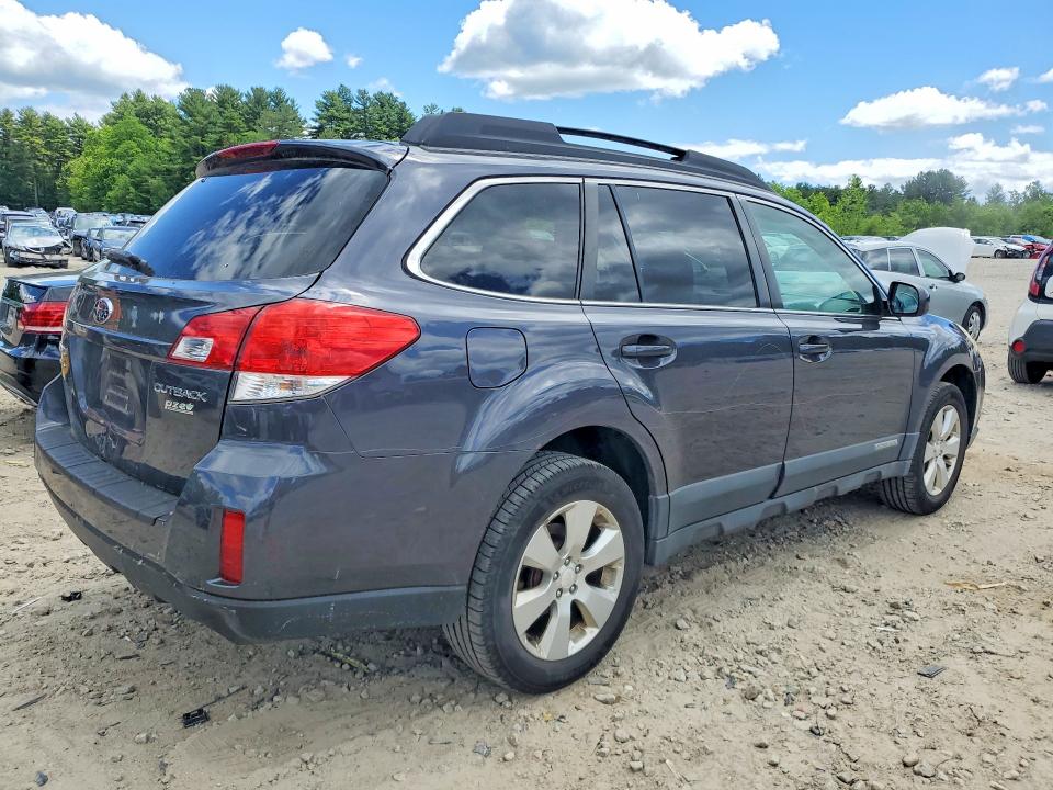 2010 Subaru Outback VIN 4S4BRBKC4A3365682 COPART salvage auction — REAR END, Ma - Cert Of Title-Reconstrctd Coll, sold $775 on 2026-07-02 (photo 3)