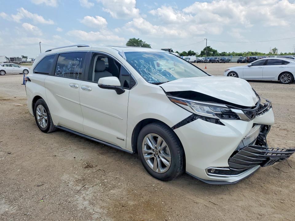 2021 Toyota VIN 5TDZRKEC1MS032910 COPART salvage auction — FRONT END, Tx - Salvage Vehicle Title, sold $17,100 on 2026-07-29 (photo 4)
