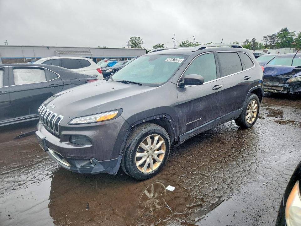 2015 Jeep Cherokee VIN 1C4PJMDB4FW599814 COPART salvage auction — REAR END, Ct - Certificate Of Title, sold $2,200 on 2026-07-02 (photo 1)