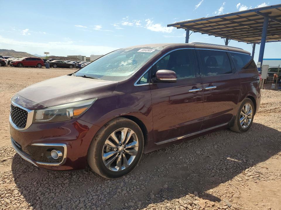 2018 Kia SEDONA VIN KNDME5C18J6373905 COPART salvage auction — MINOR DENT/SCRATCHES, Az - Certificate Of Title, sold $1,400 on 2026-07-21 (photo 1)