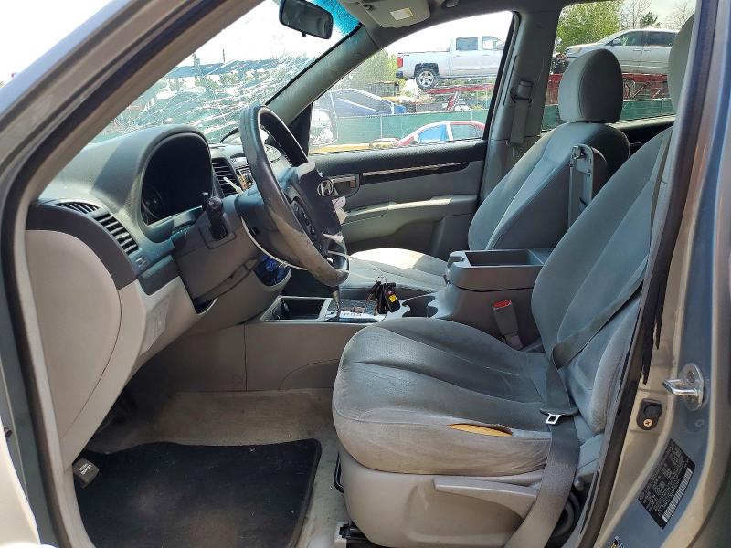 2008 Hyundai Santa fe VIN 5NMSG73D18H182105 COPART salvage auction — FRONT END, CO - PUBLIC - SALVAGE TITLE (P), sold $350 on 2026-07-09 (photo 7)