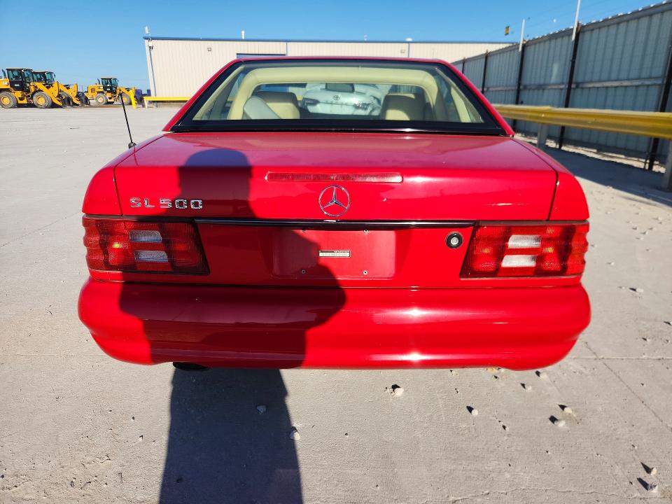1999 Mercedes-benz Sl-klasse VIN WDBFA68F5XF180777 COPART salvage auction — HAIL, Tx - Certificate Of Title, sold $2,100 on 2026-07-31 (photo 6)