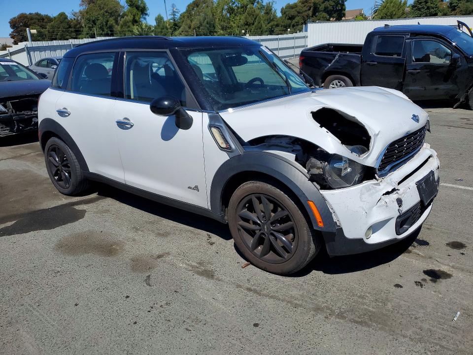 2013 Mini Cooper VIN WMWZC5C56DWP33527 COPART salvage auction — FRONT END, Ca - Salvage Certificate, sold $700 on 2026-07-06 (photo 4)