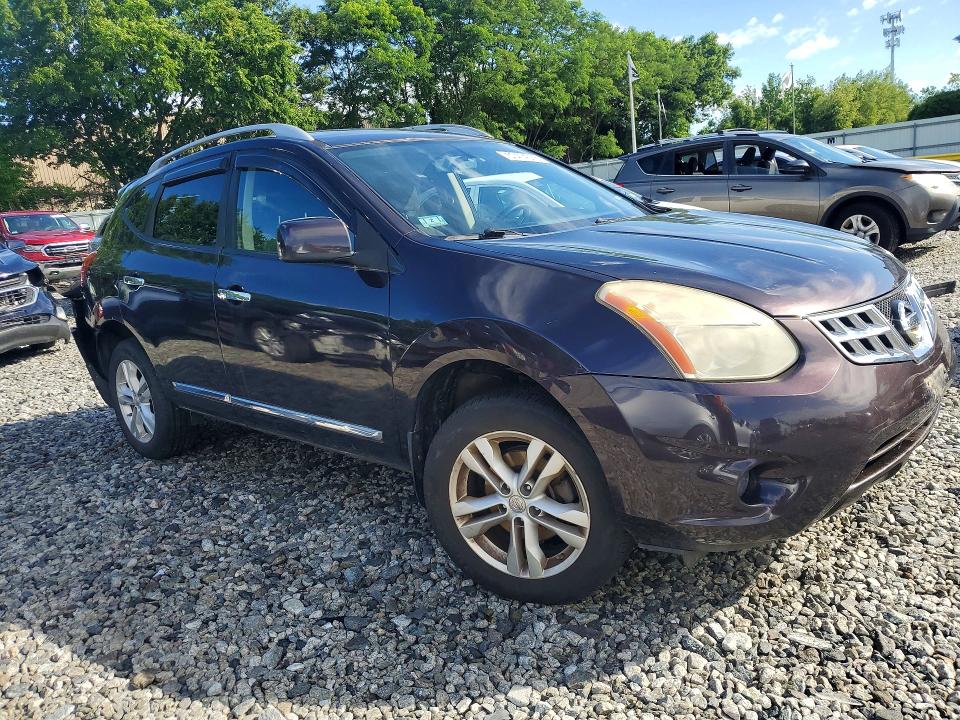 2012 Nissan Rogue VIN JN8AS5MV0CW383817 COPART salvage auction — REAR END, Ma - Cert Of Title-Reconstrctd Coll, sold $400 on 2026-07-09 (photo 4)