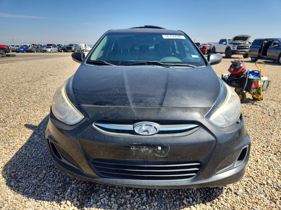 2016 Hyundai Accent VIN KMHCT4AE9GU991395 COPART salvage auction — REAR END, Tx - Salvage Vehicle Title, sold $90 on 2026-07-14 (photo 5)